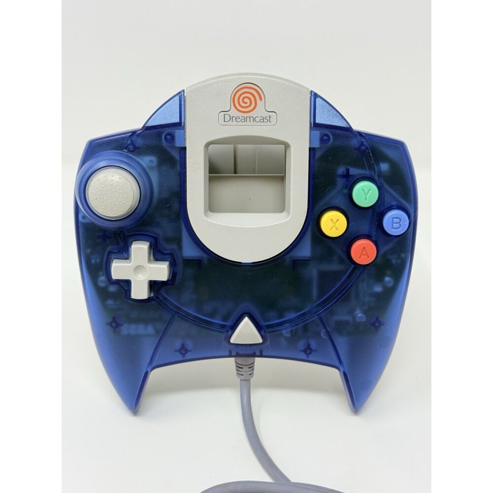Sega Dreamcast Clear Blue Controller HKT-7700 Tested Authentic